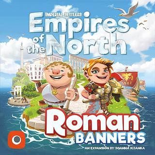 Portada juego de mesa Colonos del imperio: Imperios del Norte – Estandartes Romanos
