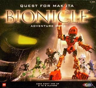 Portada juego de mesa Bionicle Adventure Game: Quest For Makuta