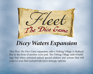 Portada juego de mesa Fleet: The Dice Game – Dicey Waters Expansion