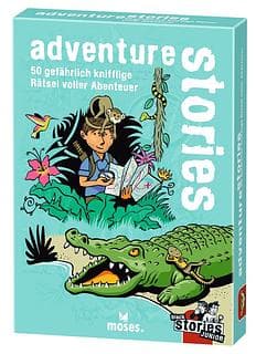 Portada juego de mesa Black Stories Junior: Adventure Stories
