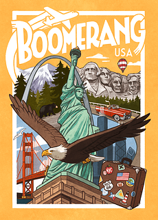 Portada juego de mesa Boomerang: USA
