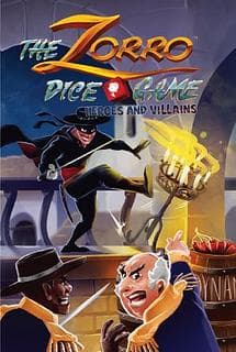 Portada juego de mesa The Zorro Dice Game: Heroes and Villains