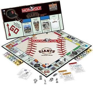 Portada juego de mesa Monopoly: San Francisco Giants