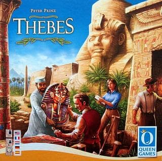 Portada juego de mesa Thebes