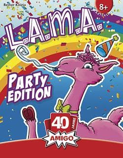 Portada juego de mesa L.A.M.A. Party Edition