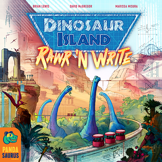 Portada juego de mesa Dinosaur Island: Rawr 'n Write