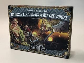 Portada juego de mesa Massive Darkness 2: Heroes & Monster Set – Bards & Tinkerers vs Metal Angel