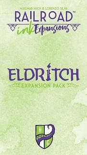Portada juego de mesa Railroad Ink: Eldritch Expansion Pack