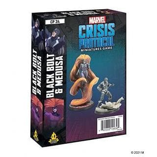Portada juego de mesa Marvel: Crisis Protocol – Black Bolt and Medusa