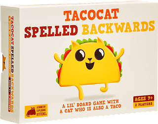 Portada juego de mesa Tacocat Spelled Backwards