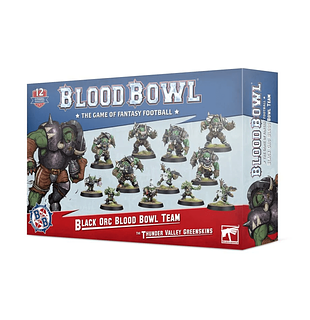 Portada juego de mesa Blood Bowl (Second Season Edition): The Thunder Valley Greenskins – Black Orc Blood Bowl Team