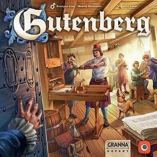 Portada juego de mesa Gutenberg
