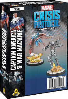 Portada juego de mesa Marvel: Crisis Protocol – Captain America & War Machine