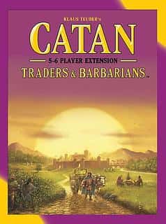 Portada juego de mesa Los Colonos de Catán: Mercaderes y Bárbaros – Expansión 5-6 Jugadores