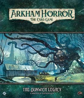 Portada juego de mesa Arkham Horror: El Juego de Cartas – El Legado de Dunwich: Expansión de Campaña