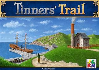 Portada juego de mesa Tinners' Trail