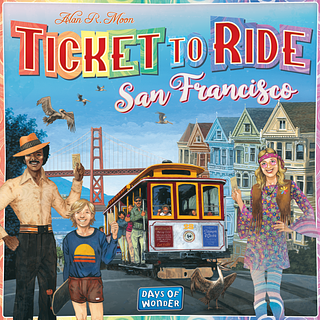 Portada juego de mesa ¡Aventureros al Tren!: San Francisco