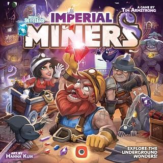 Portada juego de mesa Mineros del Imperio