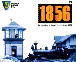 Portada juego de mesa 1856: Railroading in Upper Canada from 1856